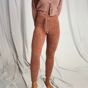 Missguided mocha knit joggers